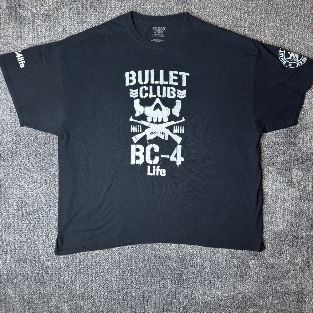 Bullet Club BC-4 Life NJPW Wrestling T-Shirt Mens 3XL Black "Takeover" Tee
